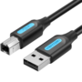 VENTION CABLE / COQBJ / USB 2.0 A MALE TO B MALE CABLE 5M BLACK (კაბელი)