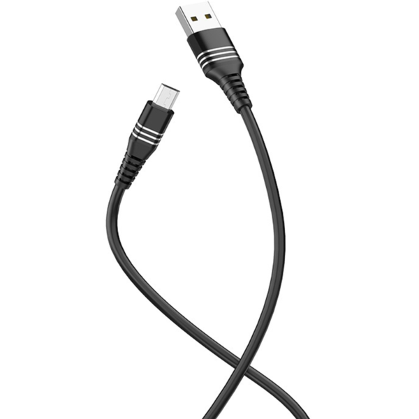 USB HOCO ANDROID TYPE -C DU46 (TYPE-C) BLACK ( კაბელი)