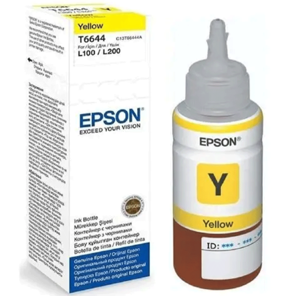 EPSON CARTRIDGE INK/ L100/L200 YELLOW INK BOTTLE 70ML (C13T66444A) (კარტრიჯი)